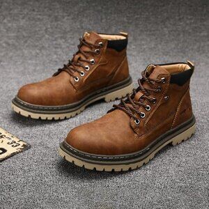 Men's Leather Chukka Boots | Lace-Up Ankle Boots for Men | Casual Comfort Boots